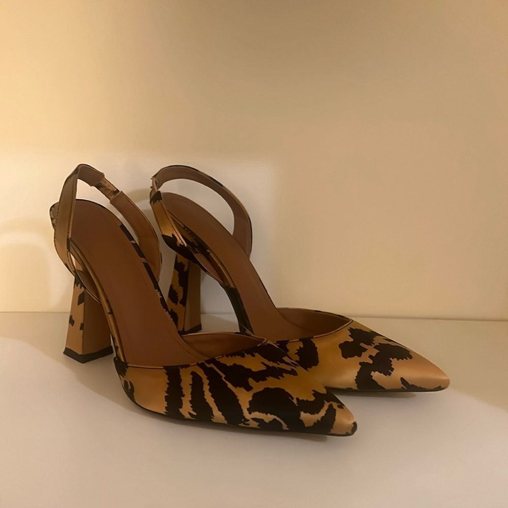 Farah Zebra Print Heels